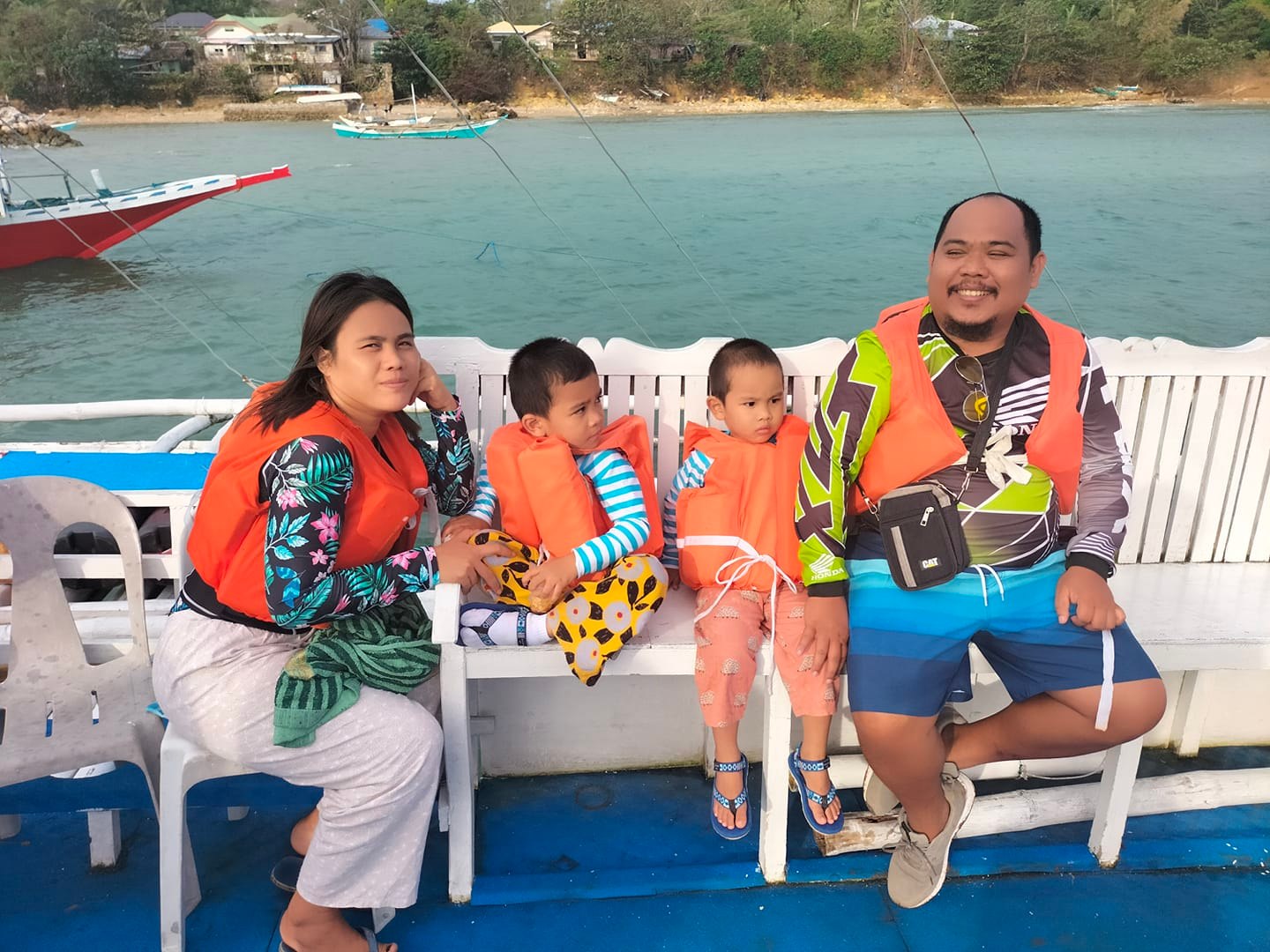 Unang Island hoping as a family